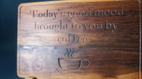 Spruch Brett Kaffe / Tee